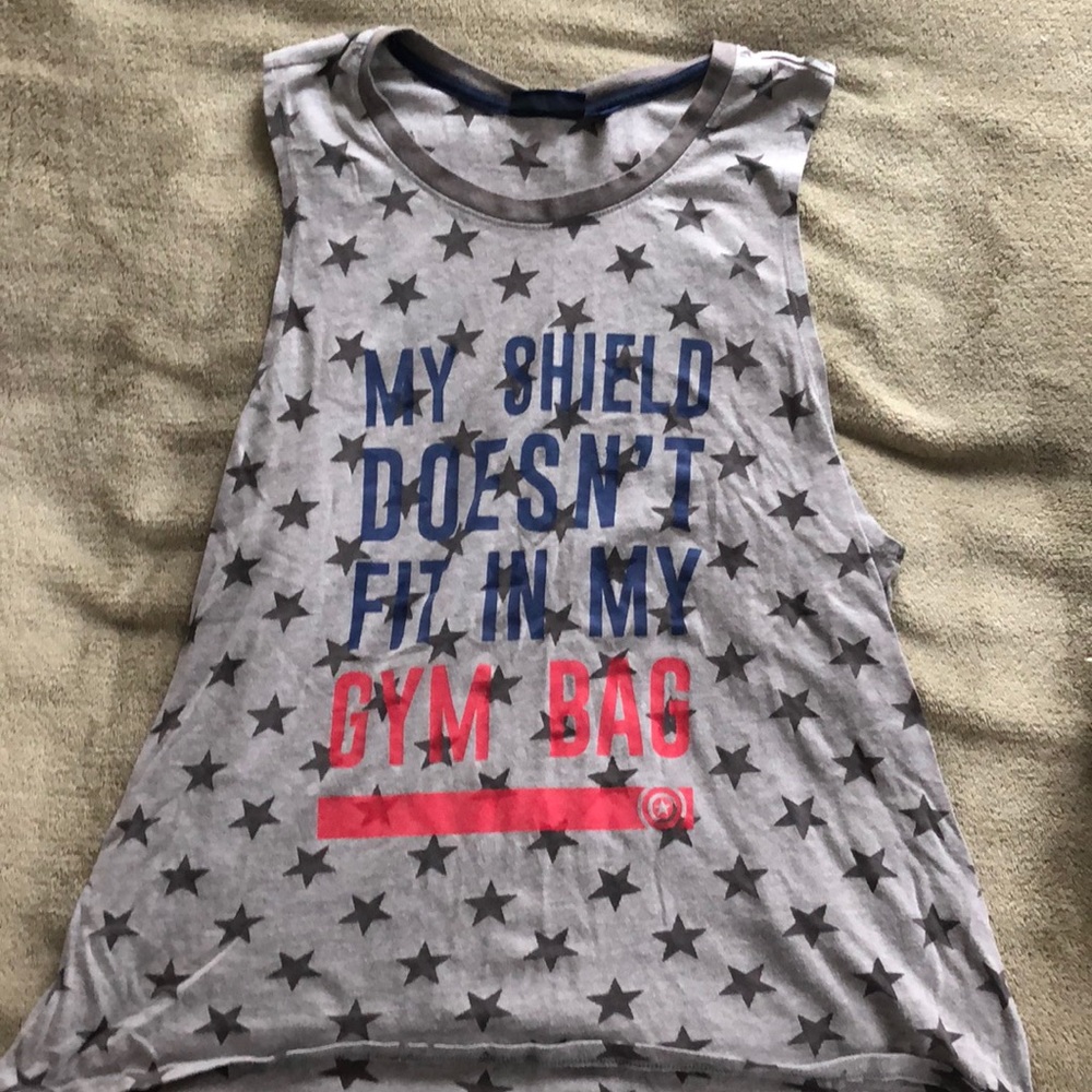 Captain America workout tank